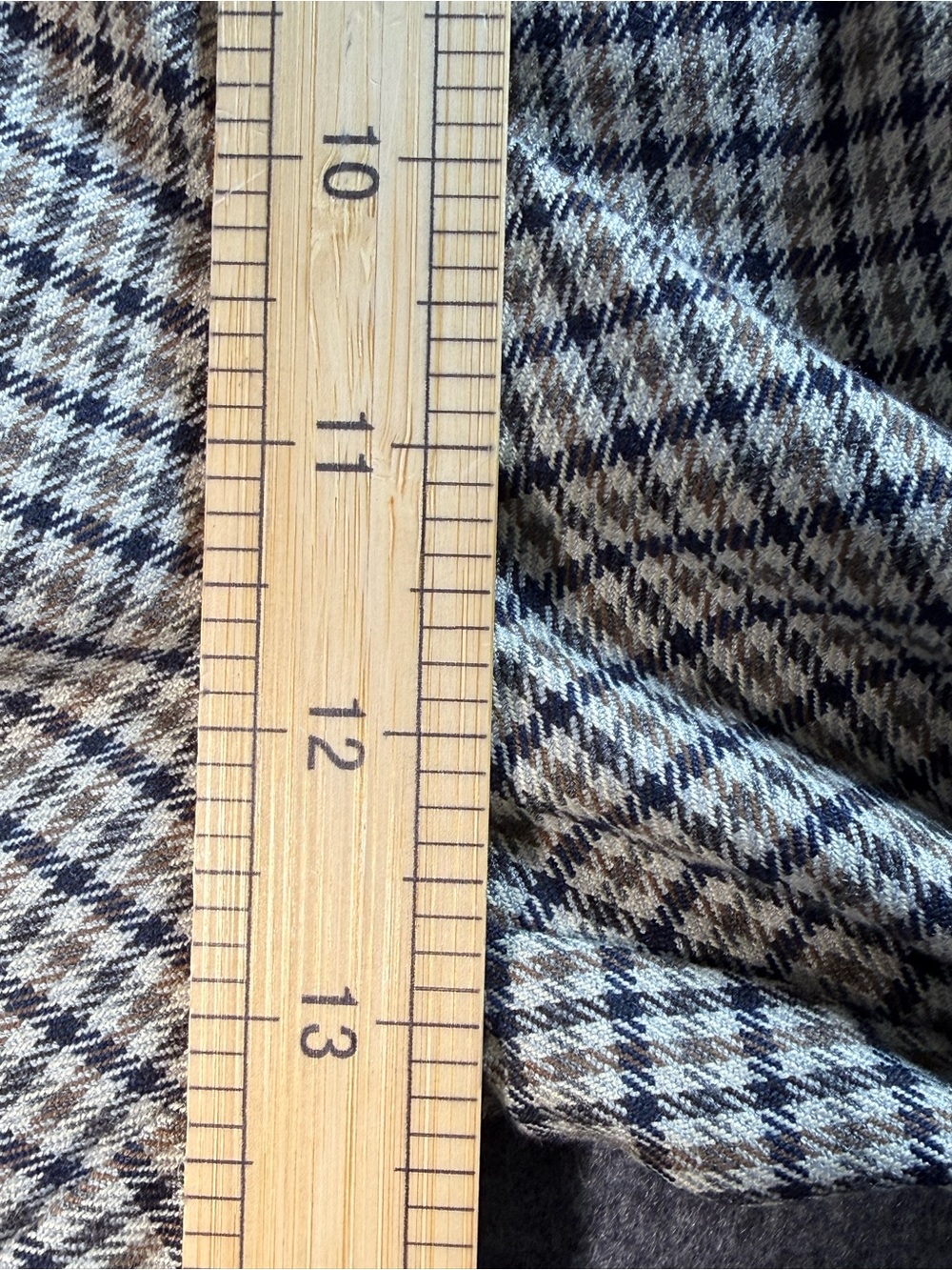 Zara Plaid Ankle Pants XS Brown Blue Check Career Office Preppy Chic Trouser - Picture 10 of 12